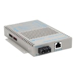 Omnitron OmniConverter FPoE/SL - Fiber media converter - 100Mb LAN - 10Base-T, 100Base-FX, 100Base-TX - RJ-45 / SC multi-mode - up to 3.1 miles - 1310 nm