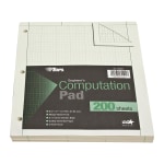 TOPS? Engineers Computation Pad, 8 1/2in x 11in, 200 Sheets, Green