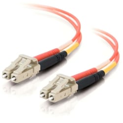 C2G LC-LC 62.5/125 OM1 Duplex Multimode PVC Fiber Optic Cable (USA-Made) - Patch cable - LC multi-mode (M) to LC multi-mode (M) - 8 m - fiber optic - duplex - 62.5 / 125 micron - OM1 - orange