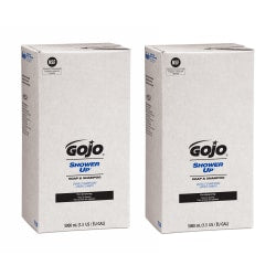 GOJO SHOWER UP Clean Scent Soap And Shampoo Refills, 16.91 Oz, Pack Of 2 Refills