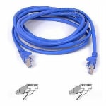 Belkin Cat5e Patch Cable - RJ-45 Male - RJ-45 Male - 3ft - Blue