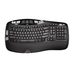 Logitech K350 Wireless Full-Size Keyboard, Black, 920-001996