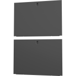 Vertiv VR 48U x 1200mm Deep Split Side Panels Black - Metal - Black - 48U Rack Height - 2 Pack - 47.2in Width