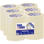 Tape Logic 2200 Masking Tape, 3in Core, 1in x 180ft, Natural, Case Of 36