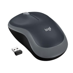 Logitech M185 Ambidextrous Wireless Mouse, Swift Gray