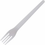 Eco-Products 6in Plantware High-heat Forks - 1 Piece(s) - 20/Carton - Fork - 1 x Fork - Disposable - Pearl White