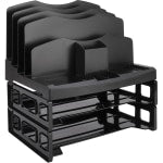 Eldon Smart Sorter System With Trays, Black