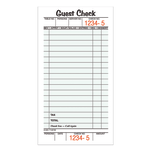 Adams Guest Check Books, 1-Part, 3 2/5in x 6 3/4in, 10 Pads Of 50 Sheets Each (500 Guest Checks Total)