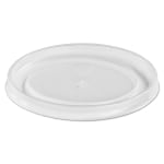 Chinet Plastic High Heat Vented Lids, For 16 - 32 Oz, White, 50 Lids Per Bag, Pack Of 10 Bags