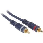 C2G Velocity 100ft Velocity RCA Stereo Audio Cable - Audio cable - RCA male to RCA male - 100 ft - STP - blue