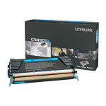 Lexmark Cyan High Yield Toner Cartridge - Laser - 10000 Page - Cyan