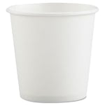 Solo Cup Single-Sided Polycoated Paper Hot Cups, 4 oz, White, Case Of 1,000