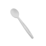 Stalk Market Compostable Heavyweight Spoons, 6-1/2in, White, 50 Spoons Per Box, Case Of 20 Boxes