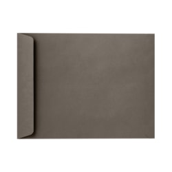 LUX Open-End 10in x 13in Envelopes, Peel & Press Closure, Smoke Gray, Pack Of 50