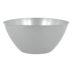 Amscan 2-Quart Plastic Bowls, 3-3/4in x 8-1/2in, Silver, Set Of 8 Bowls