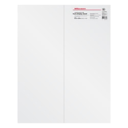 Office Depot Brand Vanishing Grid Presentation Tri-Fold Foam Board, 22in x 28in, White