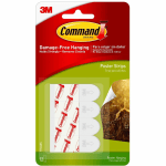 Command Removable Adhesive Poster Strips, 1 3/4in, Clear, Pack Of 12