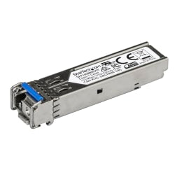 StarTech.com 100BASE-BX MSA Compliant Upstream SFP Module - LC Connector - Fiber SFP Transceiver - Lifetime Warranty - 100 Mbps - Max. Transfer Distance 10 km (6.2 mi) - 100BASE-BX fiber transceiver adds reliable 1Gb over fiber