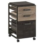 Bush Business Furniture Refinery 18inD Vertical 3-Drawer Mobile File Cabinet, Rustic Gray/Charred Wood, Delivery