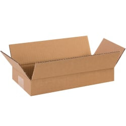 Partners Brand Long Corrugated Boxes, 12in x 6in x 2in, Kraft, Pack Of 25 Boxes