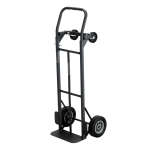 Safco Tuff Truck Convertible Hand Truck, 400-500 Lb. Capacity, 8in Wheel, Black