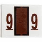 Smead BCCRN Bar-Style Permanent Numerical Labels, 9, Brown, Roll Of 500