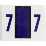 Smead BCCRN Bar-Style Permanent Numerical Labels, 7, Purple, Roll Of 500