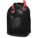 Webster Drawstring 1.2-mil Trash Can Liners, 33 Gallons, 33in x 38in, Black, Box Of 150 Liners