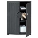 Iceberg OfficeWorks Storage Cabinet, 46inH x 36inW, Black