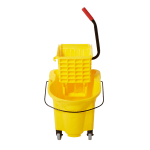 Rubbermaid WaveBrake Side Press Combo Bucket, 26 Quart, Yellow