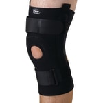 CURAD Neoprene U-Shaped Hinged Knee Supports, 4XL, 10 1/4in x 22 - 24in