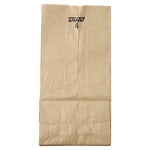 General Supply Natural Paper Grocery Bags, #4, 30 Lb, 9 3/4in x 5in x 3 1/3in, Kraft, Case Of 500