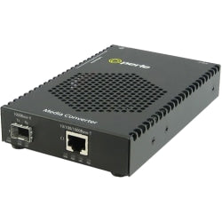 Perle S-1110P-SFP Media Converter - 1x PoE (RJ-45) Ports - 1000Base-X, 10/100/1000Base-T - 1 x Expansion Slots - 1 x SFP Slots - Rail-mountable, Rack-mountable, Wall Mountable