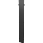 Vertiv Hinged Covers 800mm Wide 42U Vertical Cable Manager - Metal - Black - 42U Rack Height - 2 Pack - 31.5in Width