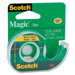 Scotch Magic Tape In Dispenser, 1/2in x 450in, Clear