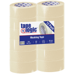 Tape Logic 2200 Masking Tape, 3in Core, 2in x 180ft, Natural, Case Of 12