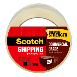 Scotch Commercial Grade Packing Tape, 1-7/8in x 54.6 Yd., Clear