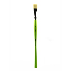 Liquitex Free-Style Detail Paint Brush, Synthetic, Size 8, Bright Bristle, Green