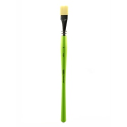 Liquitex Free-Style Detail Paint Brush, Synthetic, Size 10, Bright Bristle, Green