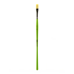 Liquitex Free-Style Detail Paint Brush, Synthetic, Size 4, Flat Bristle, Green