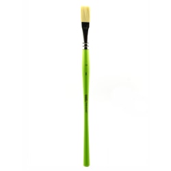 Liquitex Free-Style Detail Paint Brush, Synthetic, Size 8, Flat Bristle, Green