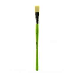 Liquitex Free-Style Detail Paint Brush, Synthetic, Size 10, Flat Bristle, Green