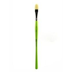 Liquitex Free-Style Detail Paint Brush, Synthetic, Size 8, Filbert Bristle, Green