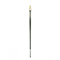 Winsor & Newton Winton Hog Paint Brush, Size 10, Flat/Bright Bristle, Hog Hair, Green