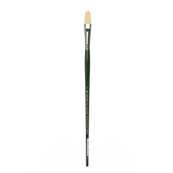 Winsor & Newton Winton Hog Paint Brush, Size 6, Filbert Bristle, Hog Hair, Green