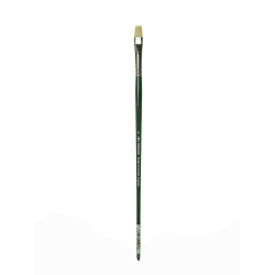 Winsor & Newton Winton Hog Paint Brush, Size 3, Fan Bristle, Hog Hair, Green