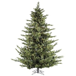 Fraser Hill Farm 7 1/2ft Foxtail Pine Artificial Christmas Tree With Smart String Lighting, Green/Black