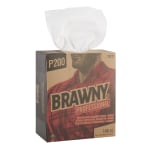 Brawny P200 Professional Disposable Cleaning Towels, 8in x 12-1/2in, 148 Wipes Per Box, 20 Boxes Per Case