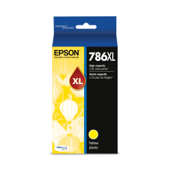 Epson 786XL DuraBrite Ultra High-Yield Yellow Ink Cartridge, T786XL420-S