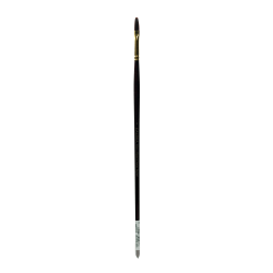 Winsor & Newton Galeria Long-Handle Paint Brush, Size 22, Flat Bristle, Polyester, Burgundy